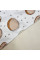 Бавовняна пелюшка · 70×90 см · Біла з пряниками — Babywear