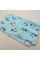 Бавовняна пелюшка · 90×70 см · Бірюзова з пінгвінами — Babywear