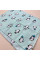 Бавовняна пелюшка · 90×70 см · Бірюзова з пінгвінами — Babywear