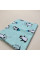 Бавовняна пелюшка · 90×70 см · Бірюзова з пінгвінами — Babywear