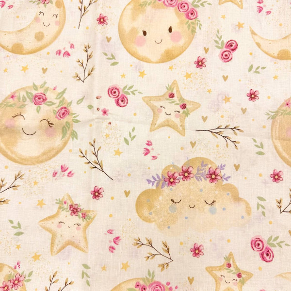 Бавовняна пелюшка · 90×70 см · Місяць та зорі — Babywear