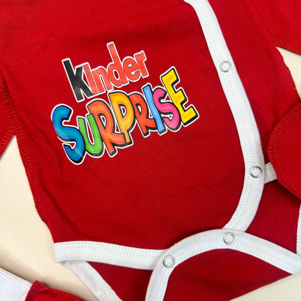 Комплект із куліру 4в1 Червоний "Kinder Surprise"