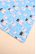 Бавовняна пелюшка · 90×70 см · Блакитна з зайчиками — Babywear