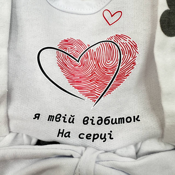 Боді-сукня, пов'язка із байки Сірі зайчики, квіти (Квітка не змагається з іншими квітами. Вона просто квітне)