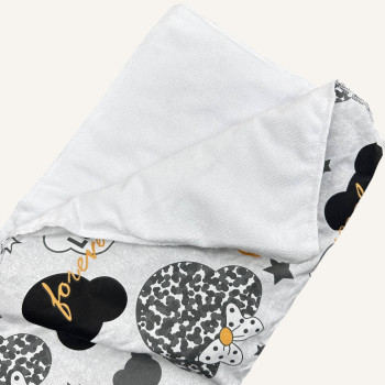 Непромокаюча пелюшка · Сіра з Мінні · З синтепоном — Babywear