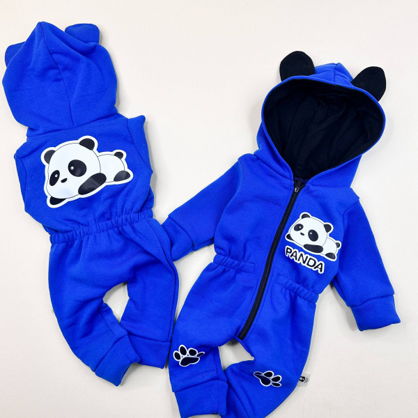 Ромпер із тринитки Синя Panda