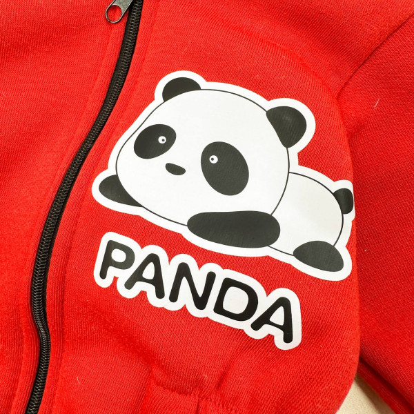 Ромпер із тринитки Червоний Panda