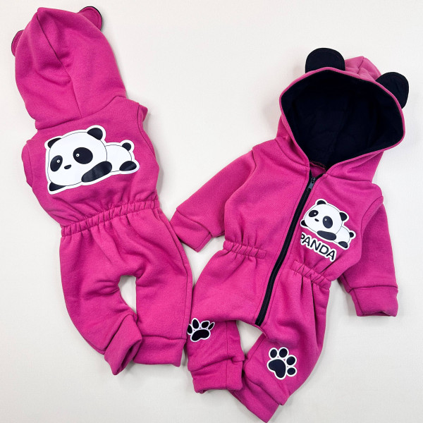Ромпер из тринитки Малиновий Panda