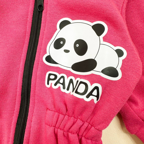 Ромпер из тринитки Малиновий Panda