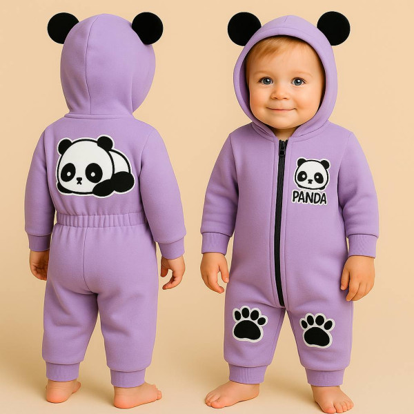 Ромпер из тринитки Бузковий Panda
