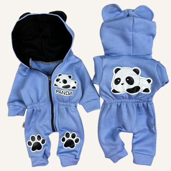 Ромпер из тринитки Блакитний Panda