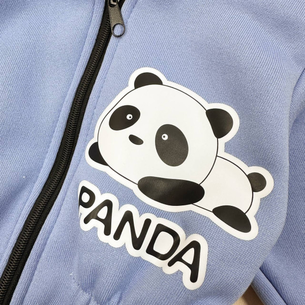Ромпер из тринитки Блакитний Panda