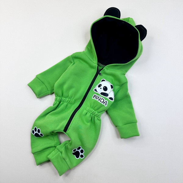 Ромпер из тринитки Салатовий Panda
