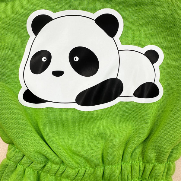 Ромпер из тринитки Салатовий Panda