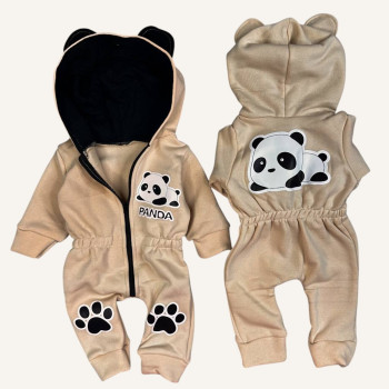 Ромпер из тринитки Бежевий Panda