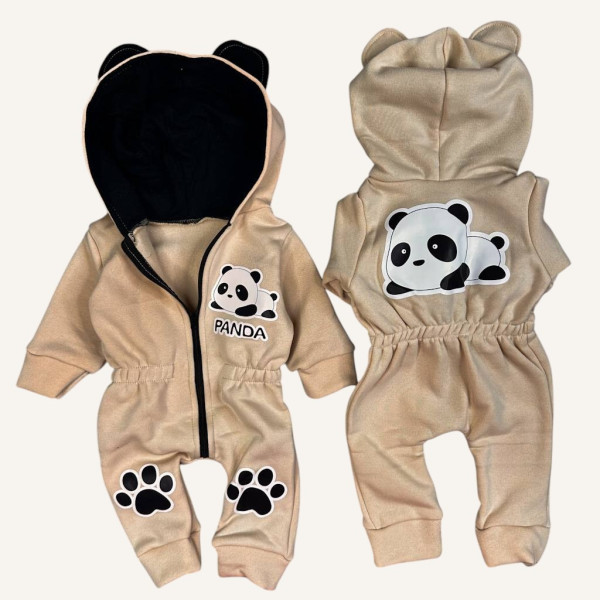 Ромпер из тринитки Бежевий Panda