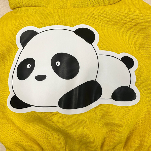 Ромпер из тринитки Жовтий Panda