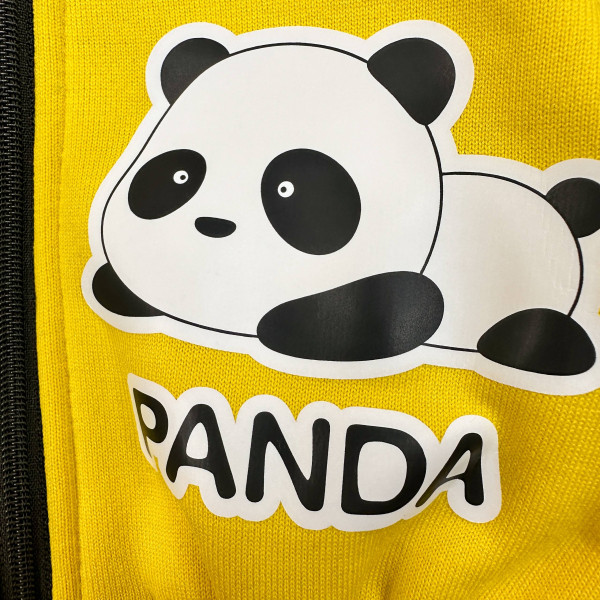 Ромпер из тринитки Жовтий Panda