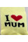 Теплі махрові Жовті I Love mum