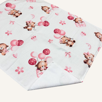 Бавовняна пелюшка · 60×45 см · Біла бежеві мішки — Babywear