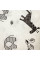 Ситцева пелюшка · 90×100 см · Чорні слоники жирафи — Babywear