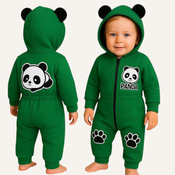 Ромпер из тринитки Зелений Panda