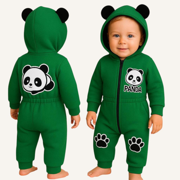Ромпер из тринитки Зелений Panda