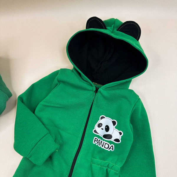 Ромпер из тринитки Зелений Panda