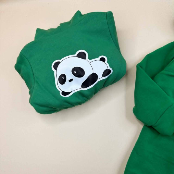 Ромпер из тринитки Зелений Panda