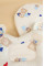 Набір “Простинка, подушка,наматрасник" з байки для візочкам Ведмедики з сердечками