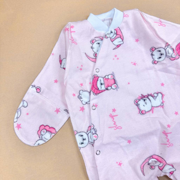 Чоловічок з байки (футер) Ведмедики на рожевій хмаринці
