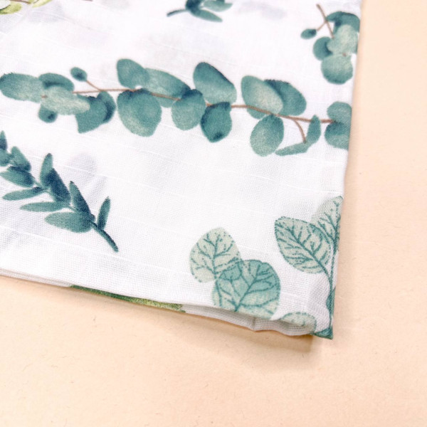 Муслінова пелюшка · 90×80 см. · Зелена гілочка — Babywear