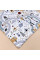 Муслінова пелюшка · 90×80 см. · Мапа з тваринками — Babywear