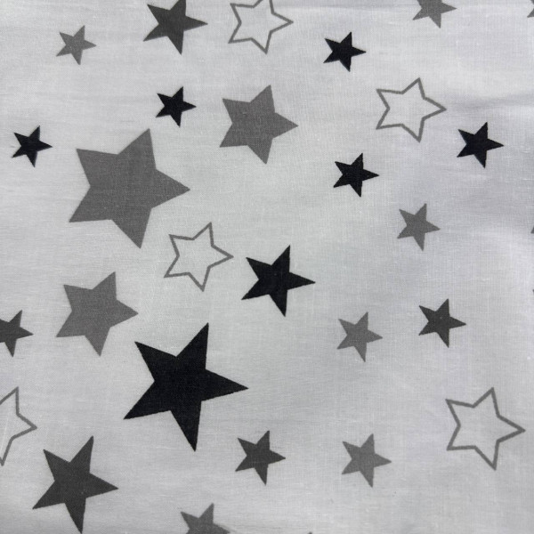 Непромокаюча пелюшка · 60×45 см · Біла з зірками — Babywear