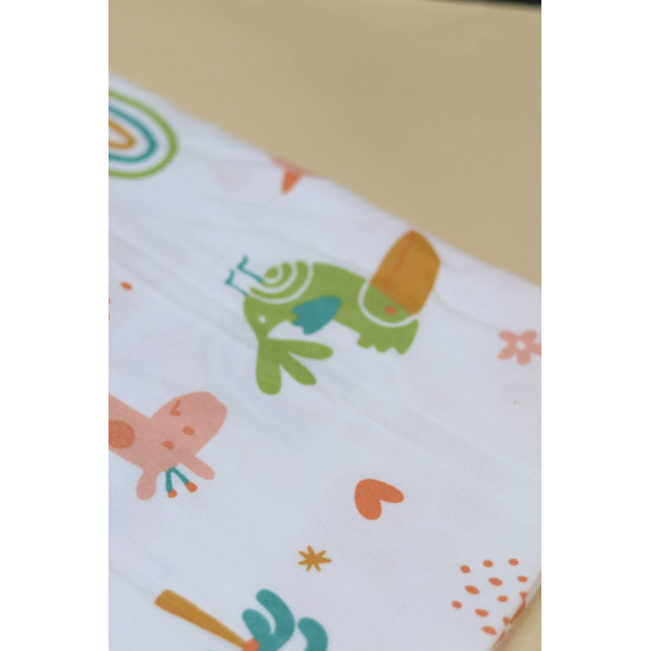 Байкова пелюшка · 80×90 см. · Екзотичні звірі — Babywear