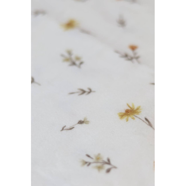 Байкова пелюшка · 80×90 см. · Жовті квіти — Babywear