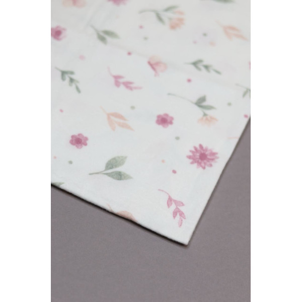 Байкова пелюшка · 80×90 см. · Рожеві квіти — Babywear