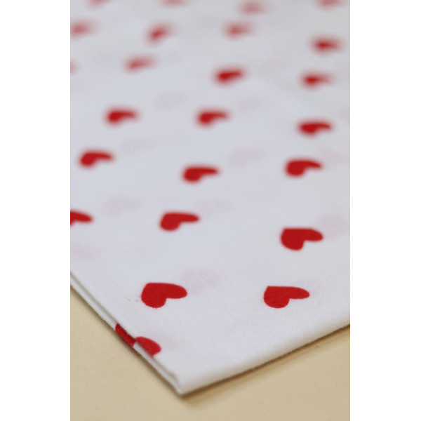 Байкова пелюшка · 80×90 см · Червоні маленькі сердечка — Babywear