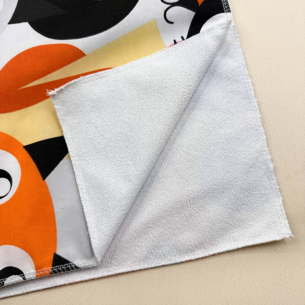 Непромокаюча пелюшка · 60×45 см · Оранжеві коти — Babywear