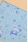 Бавовняна пелюшка · 90×70 см · Блакитна з ведмедиком — Babywear
