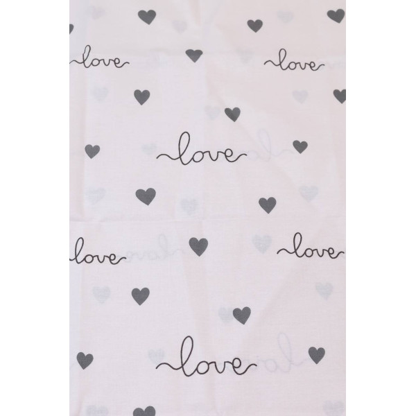 Бавовняна пелюшка · 90×110 см · Біла LOVE — Babywear