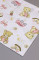 Бавовняна пелюшка · 90×110 см · Біла з ведмедиком — Babywear