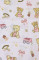 Бавовняна пелюшка · 90×110 см · Біла з ведмедиком — Babywear
