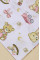 Бавовняна пелюшка · 90×110 см · Біла з ведмедиком — Babywear