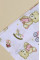 Бавовняна пелюшка · 90×110 см · Біла з ведмедиком — Babywear