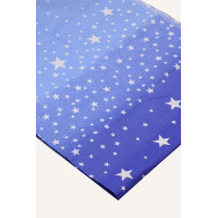 Бавовняна пелюшка · 90×110 см · Білі зірки сині — Babywear
