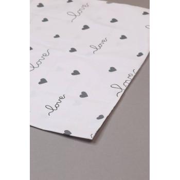 Бавовняна пелюшка · 90×70 см · Біла LOVE — Babywear