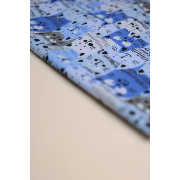 Байкова пелюшка · 70×90 см. · Сині котики — Babywear