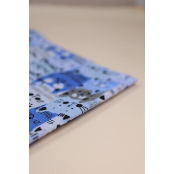 Байкова пелюшка · 70×90 см. · Сині котики — Babywear