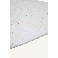 Непромокаюча пелюшка · 120×60 см · Біла сердечка — Babywear